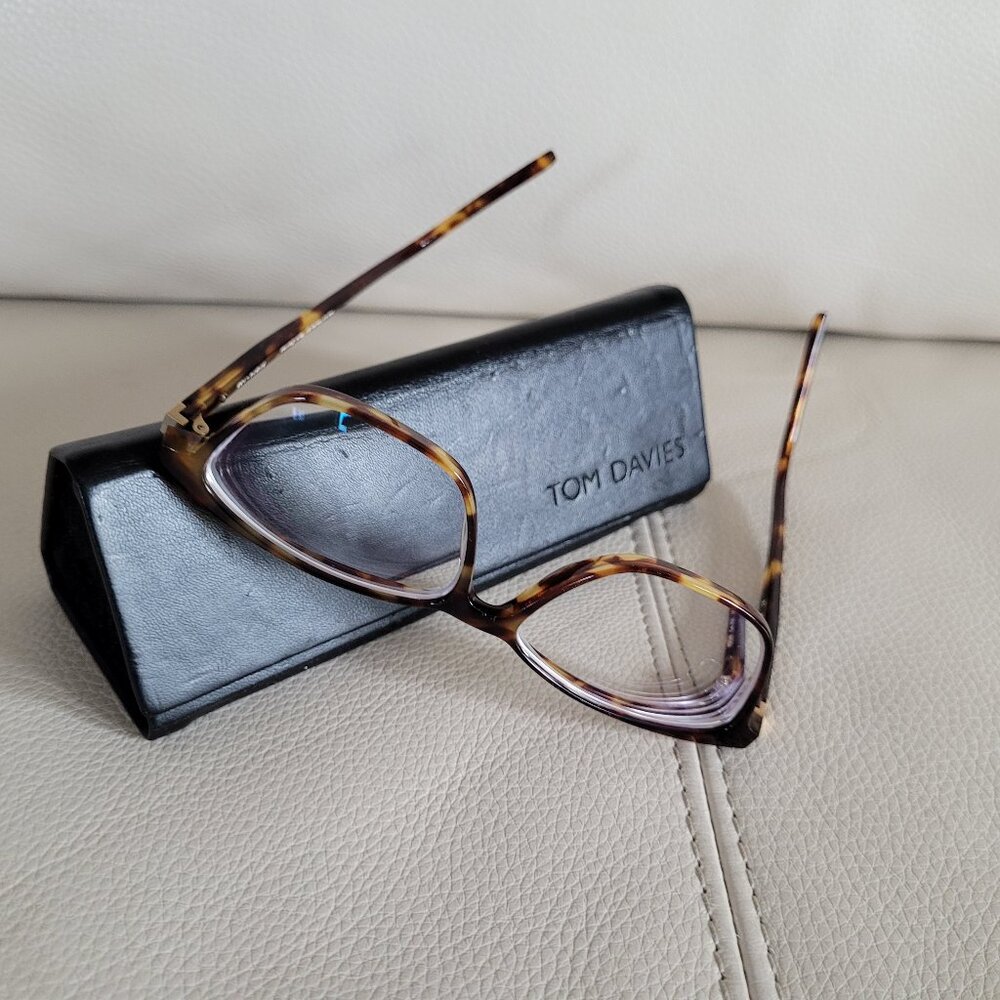 Tom Davies Tortishelle Glasses Frames and Case